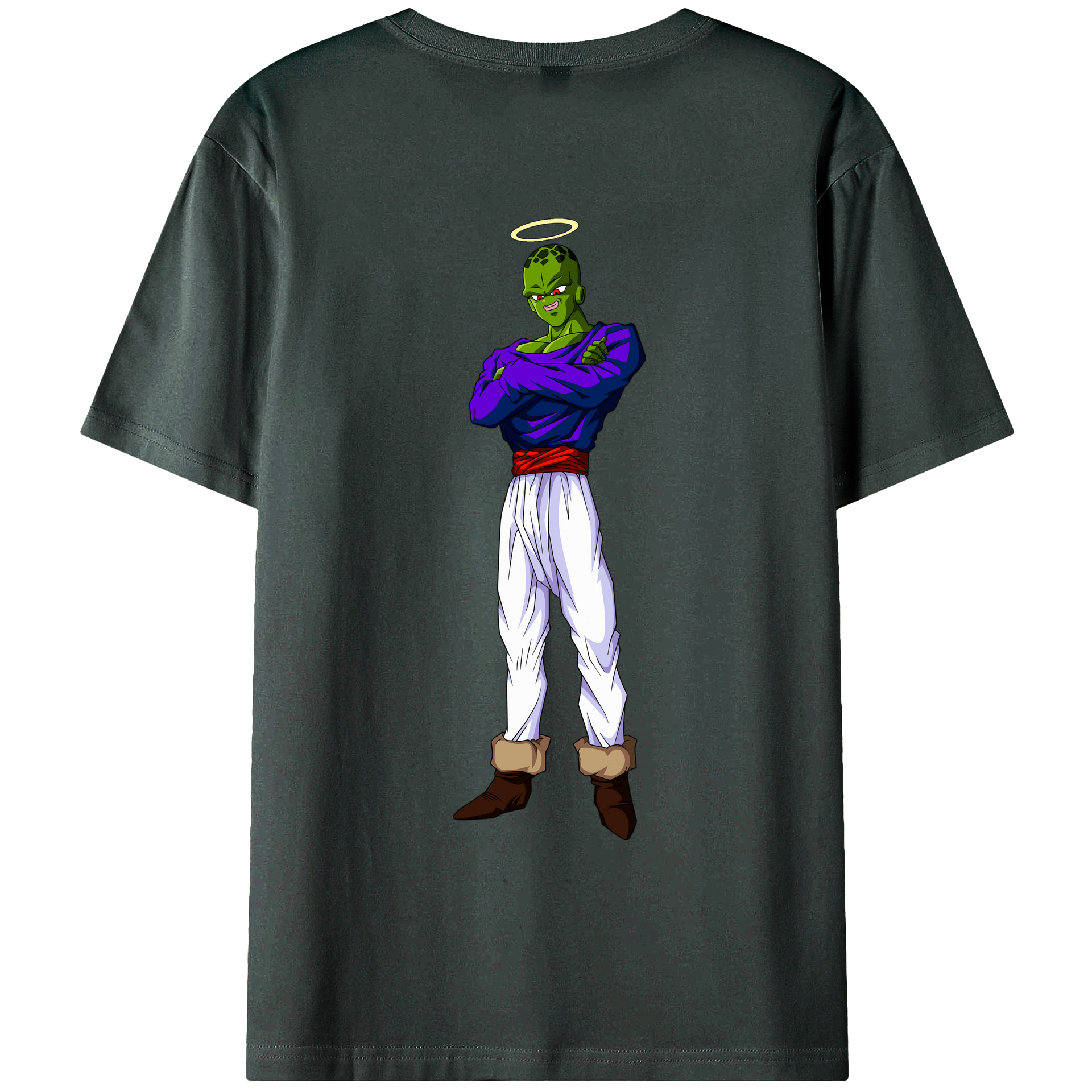 （画像用） ドラゴンボール パイクーハン DRAGON BALL Pikkon 綿100％ メンズ半袖Tシャツ（バックプリント） 通気性
